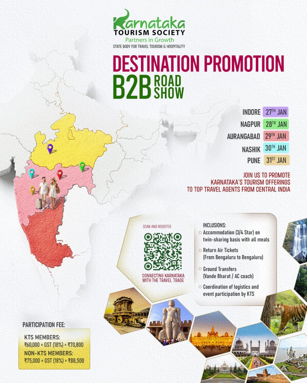 Destination Promotion B2B roadshow for Central India